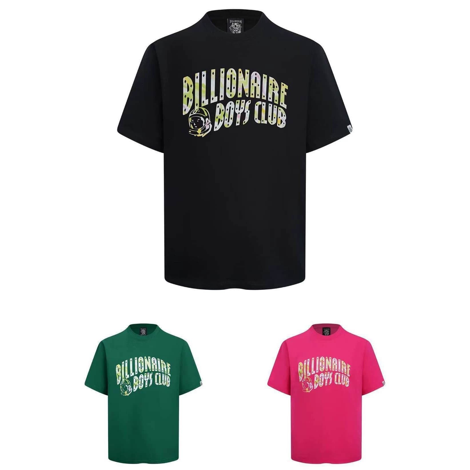 Billionaire Boys Club Basic Letter Print Unisex BBC Loose Short Sleeve T-Shirt