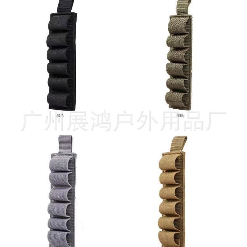 Outdoor 6-hole shotgun patch bag accessories Multifunctional Velcro Tactical bulk tool bullet bag camouflage