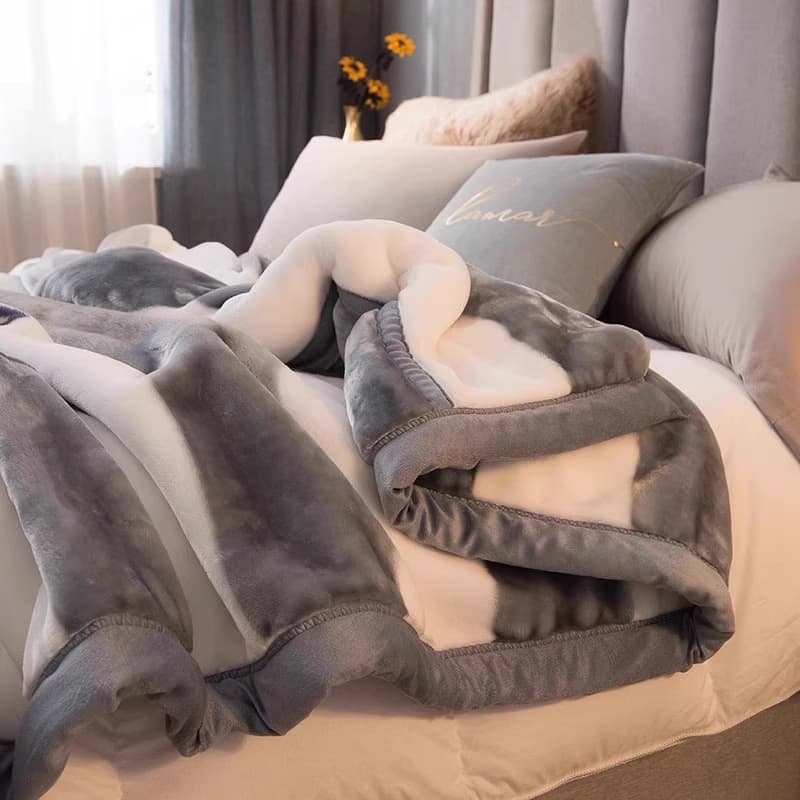 Summer Raschel blanket, thickened blanket, single sofa blanket, dormitory student nap blanket, bed air conditioning blanket