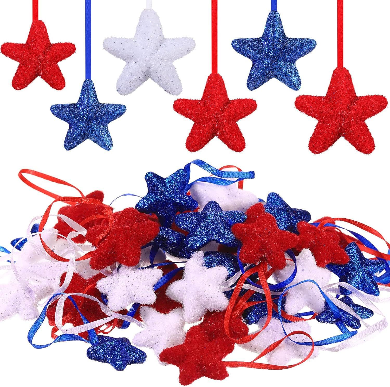 American Independence Day Foam Insert Star Decoration for Storefront Party Decorations Cross-Border Supply