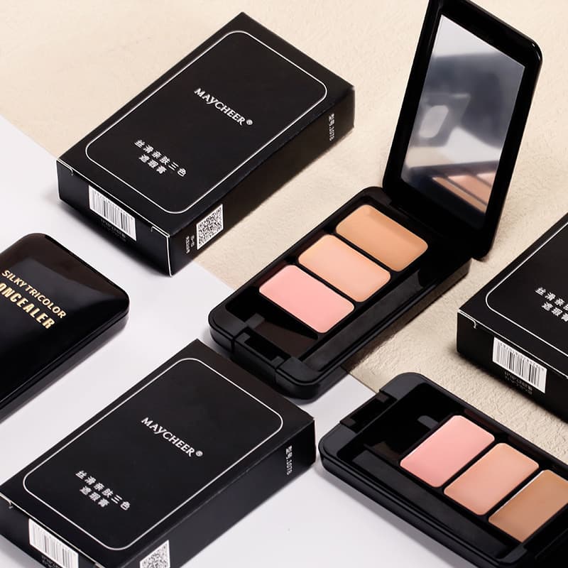 MAYCHEER Three-Color Concealer Natural Color Correction Easy Application Waterproof Sweat-Proof Long-Lasting Makeup Student Wholesale
