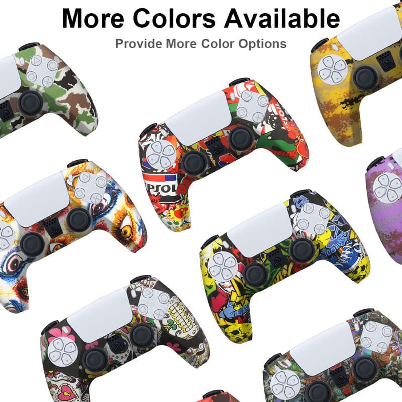 Factory direct sales suitable for PS5 watercolor silicone case ps5slim handle silicone case p5 silicone protective case