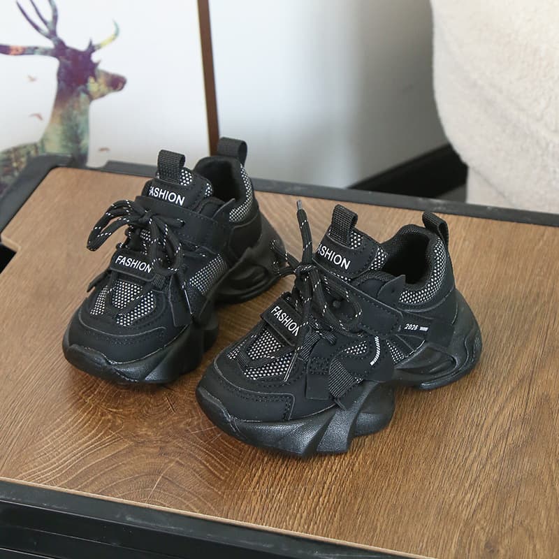 Children's Chunky Dad Sneakers 2026 Spring New Arrival Boys' Casual Anti-Slip Sports Shoes Girls' Versatile Athletic Shoes