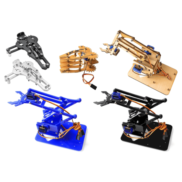 DIY Mechanical Arm Kit Acrylic Maker Kit Single Claw without Servo