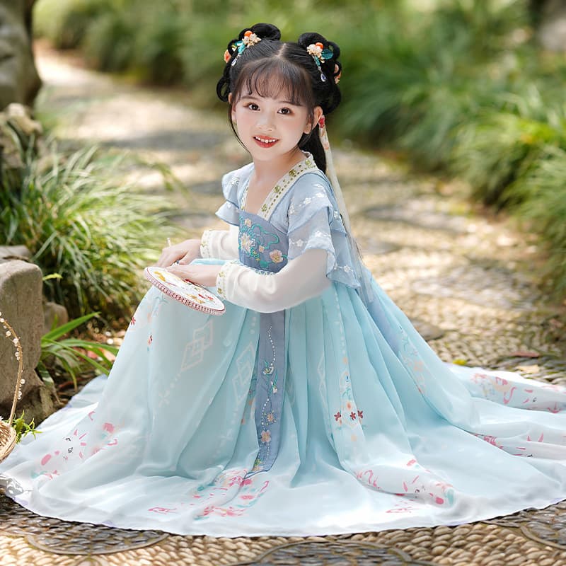 Children's Hanfu Autumn Chinese-style Ancient Dress Girl's 2025 New Girl Ancient-style Tang Suit Princess Dress