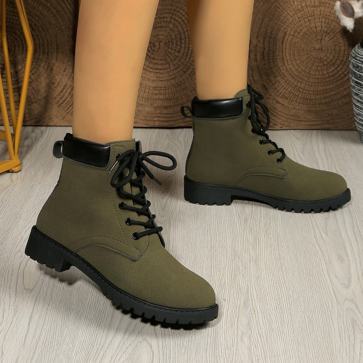 2026 Fall New Martin Boots Women Chunky Heel High Heel Waterproof Plus Size Commuter Elevator 2026 Fall New