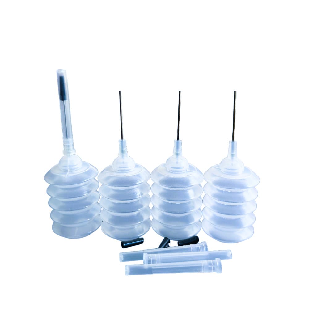 30ML spring bottles - ink distribution tools with nozzles for cartridge refilling
