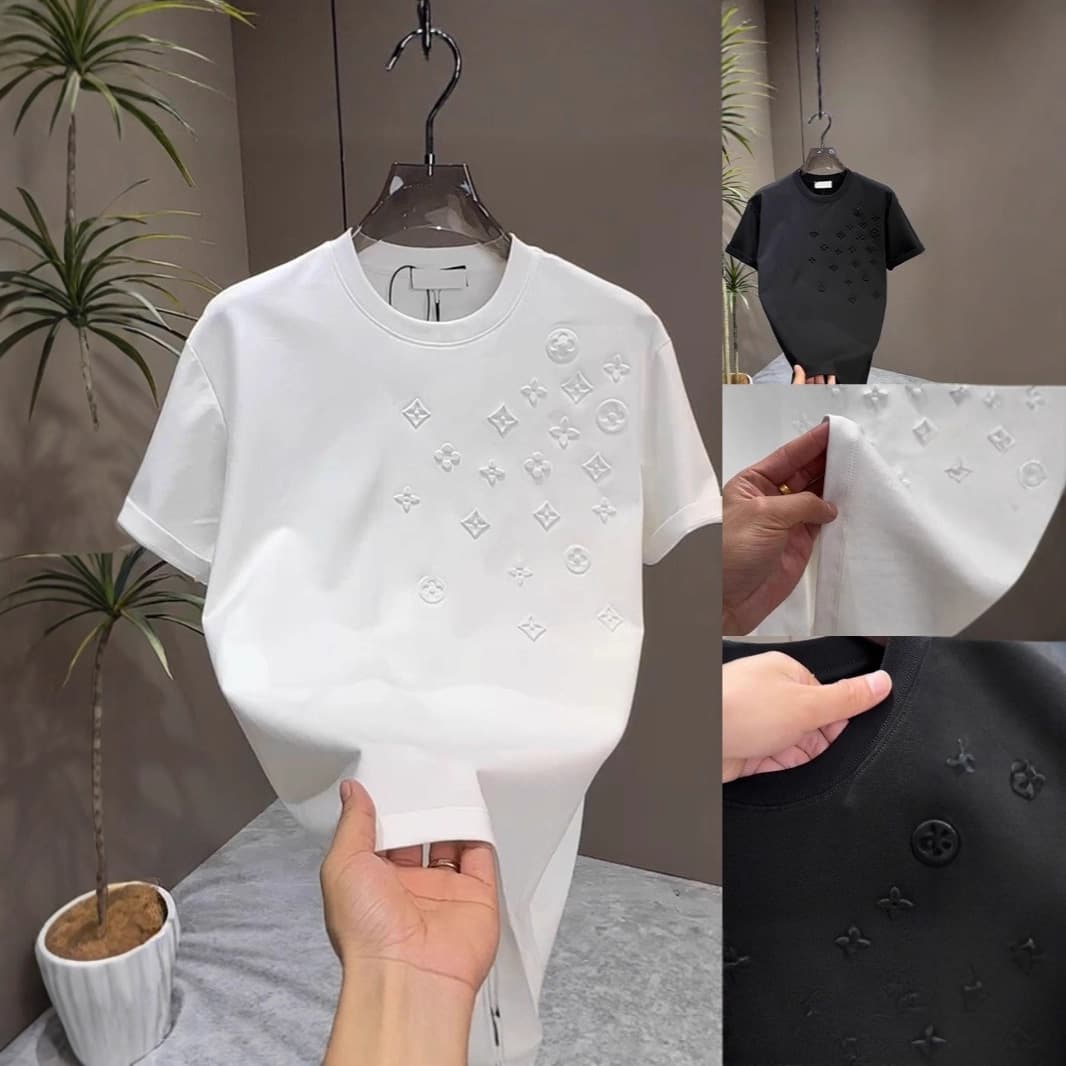Steel Seal Casual Short Sleeve Men's Summer New Youth Fashion Round Neck Versatile Stretch Solid T-Shirt