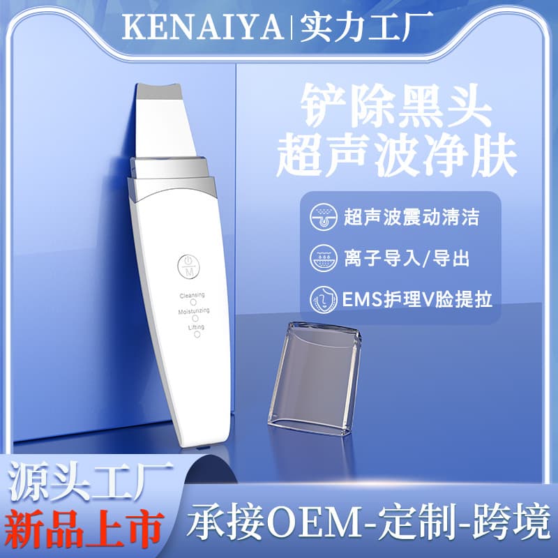 New Ultrasonic Infusion Device, Beauty Instrument for Blackhead Suction and Cleaning, Infusion and Extraction Spatula, Ultrasonic Skin Spatula
