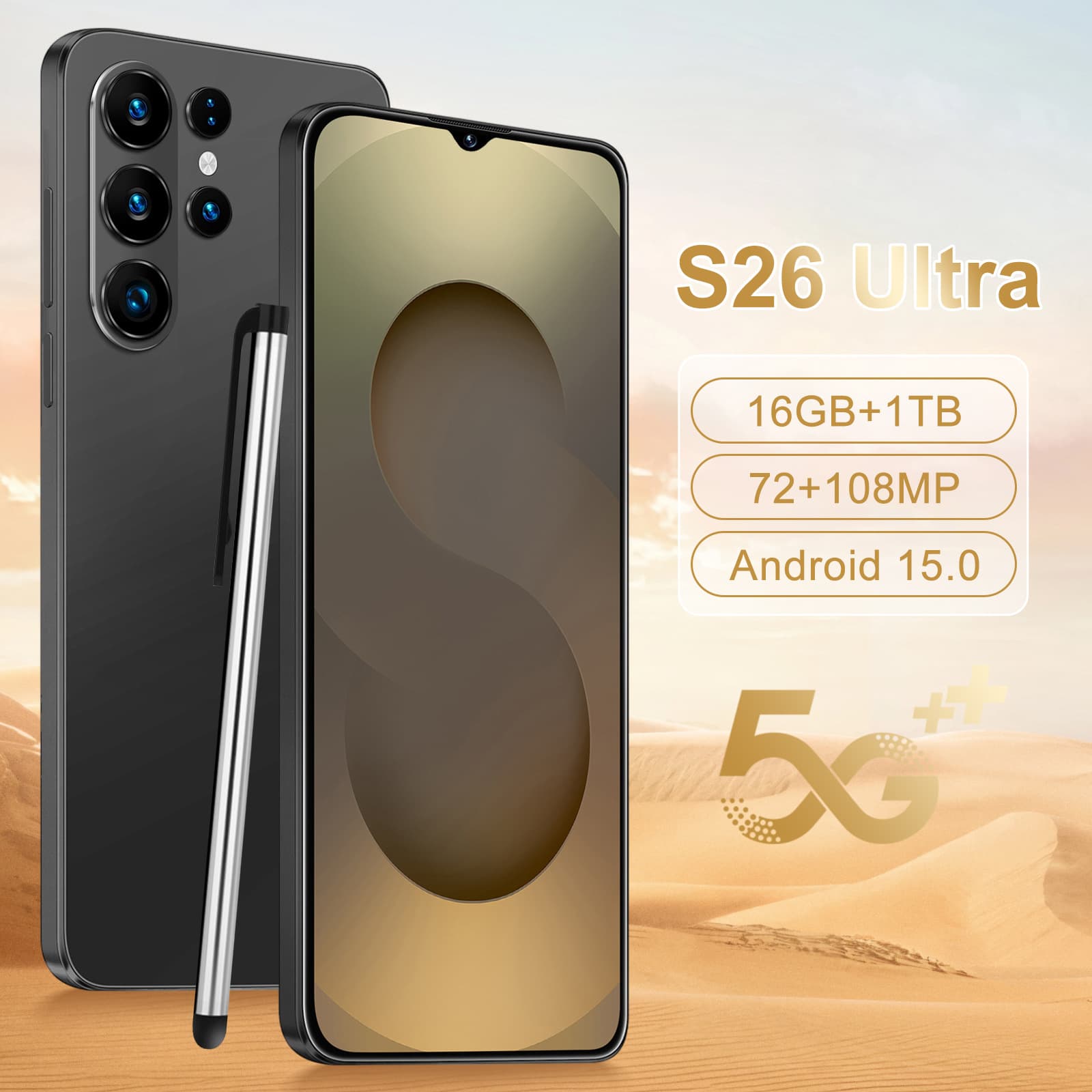 New 3+64G Cross-Border Phone S26 Ultra Smartphone 7.3-inch Android Smartphone Wholesale