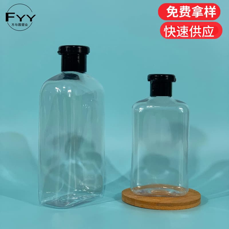 Factory Best-Selling PET Flat Bottle for Body Lotion, Makeup Remover, Underwear Laundry Detergent, Mouthwash, Shower Gel, and Shampoo