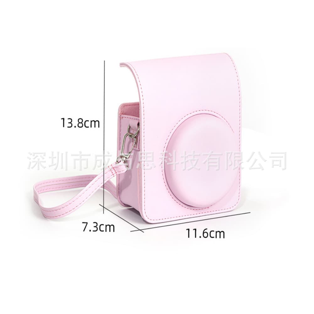 New Polaroid Camera Case for Instax Mini 13, Leather Camera Bag with Shoulder Strap