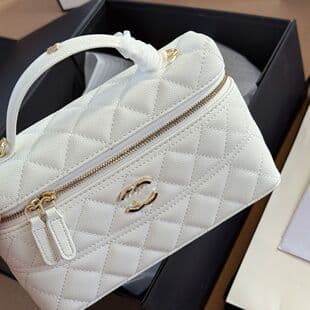 Box Bag 2026 New Hot-Selling Chanel-Style LP Lunch Box Bag Caviar Diamond Quilted Chain Bag Shoulder Crossbody Bag