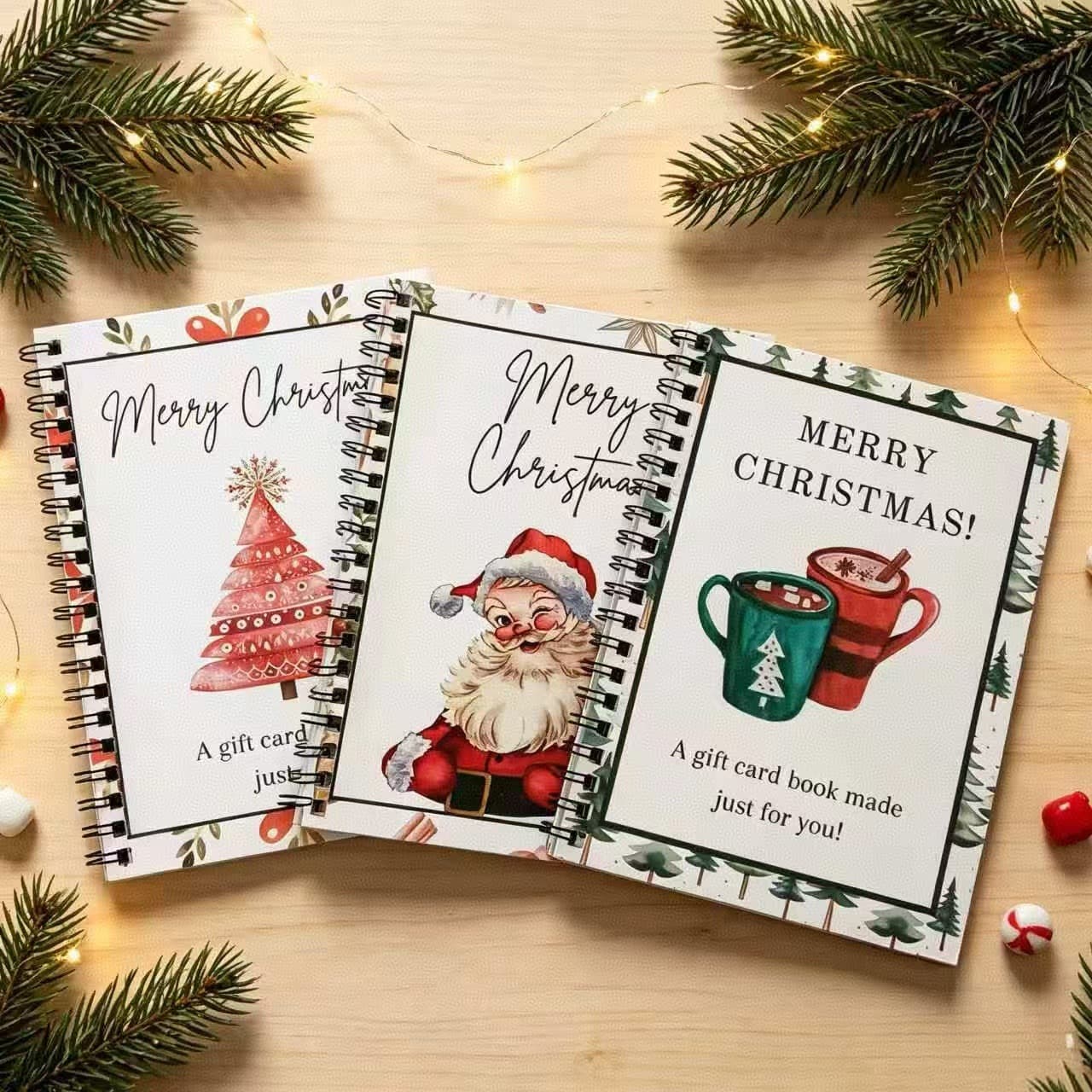 MERRY CHRISTMAS! GIFT CARD BOOK Teen Christmas Gift College Student Gift Card Album