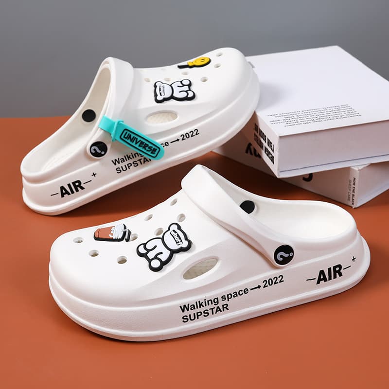 MNK Clog Shoes Nurse Beach Sandals Men Women New Summer Thick Sole Ins Fashion Versatile Slippers
