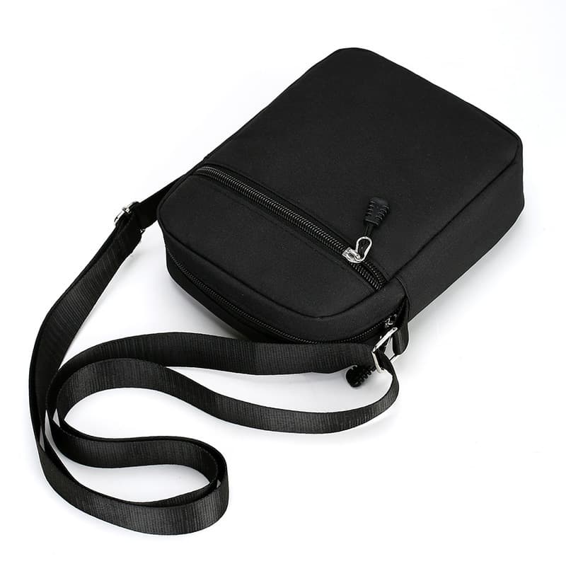 2025 New Men's Crossbody Bag Mini Small Bag Mobile Phone Bag Simple Single Layer Casual Shoulder Bag Oxford Cloth Crossbody Bag