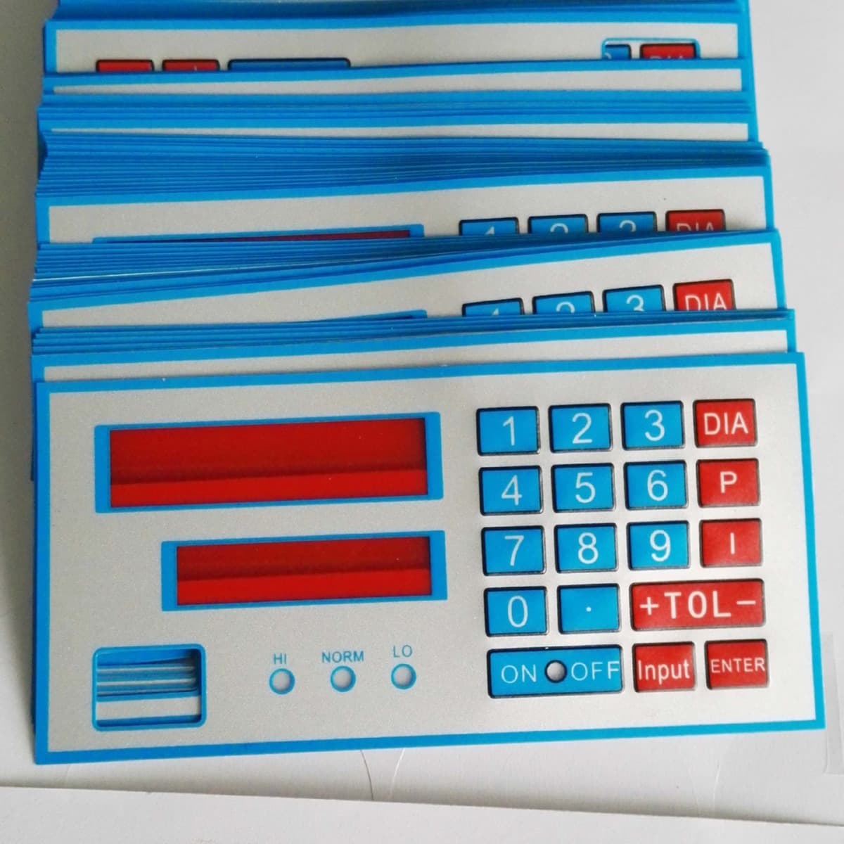 24-Hour Rapid Prototyping PVC Panel Keypad Panel Surface Film Control Panel Overlay Processing