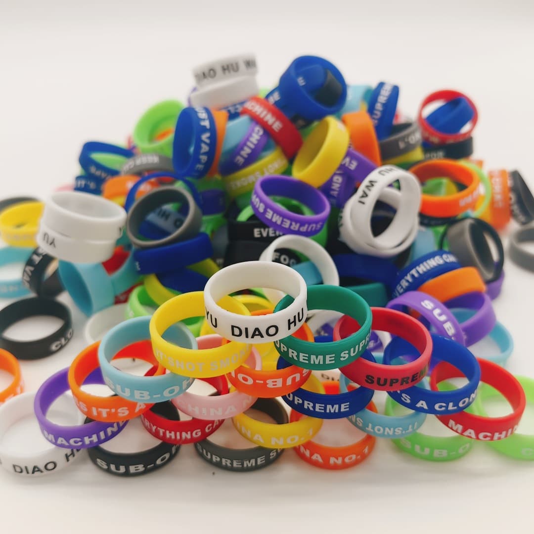 20mm Fishing Rod Silicone Anti-Slip Rings, Colorful Wrapping Rings, Slingshot Handle, Hair Clipper, Lure Glow-in-the-Dark Stylish Rings, Rod Stops