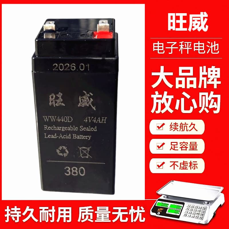 Wangwei electronic scale battery universal 4V5ah electronic scale large capacity 20 battery commercial platform scale special battery