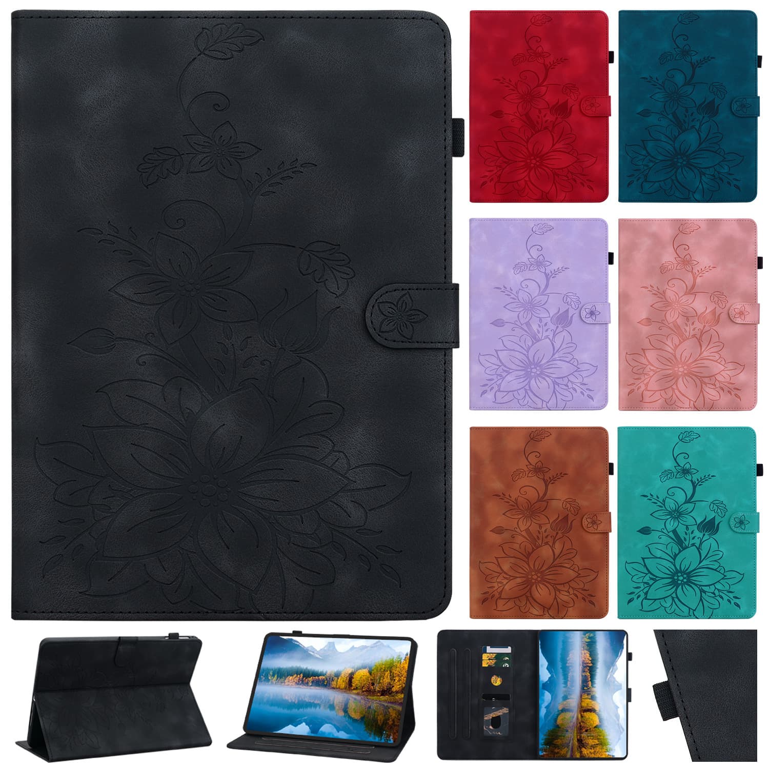Suitable for Samsung Tab A11 A9+ 11-inch Card Slot S11 S10 Lite Stand S10 Fe+ Tablet Protective Case