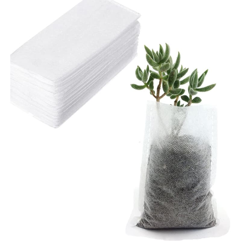 Non-woven Seedling Bag Plant Growing Bag Nutrient Bag Gardening Biodegradable Seedling Growth Bag 8x10cm
