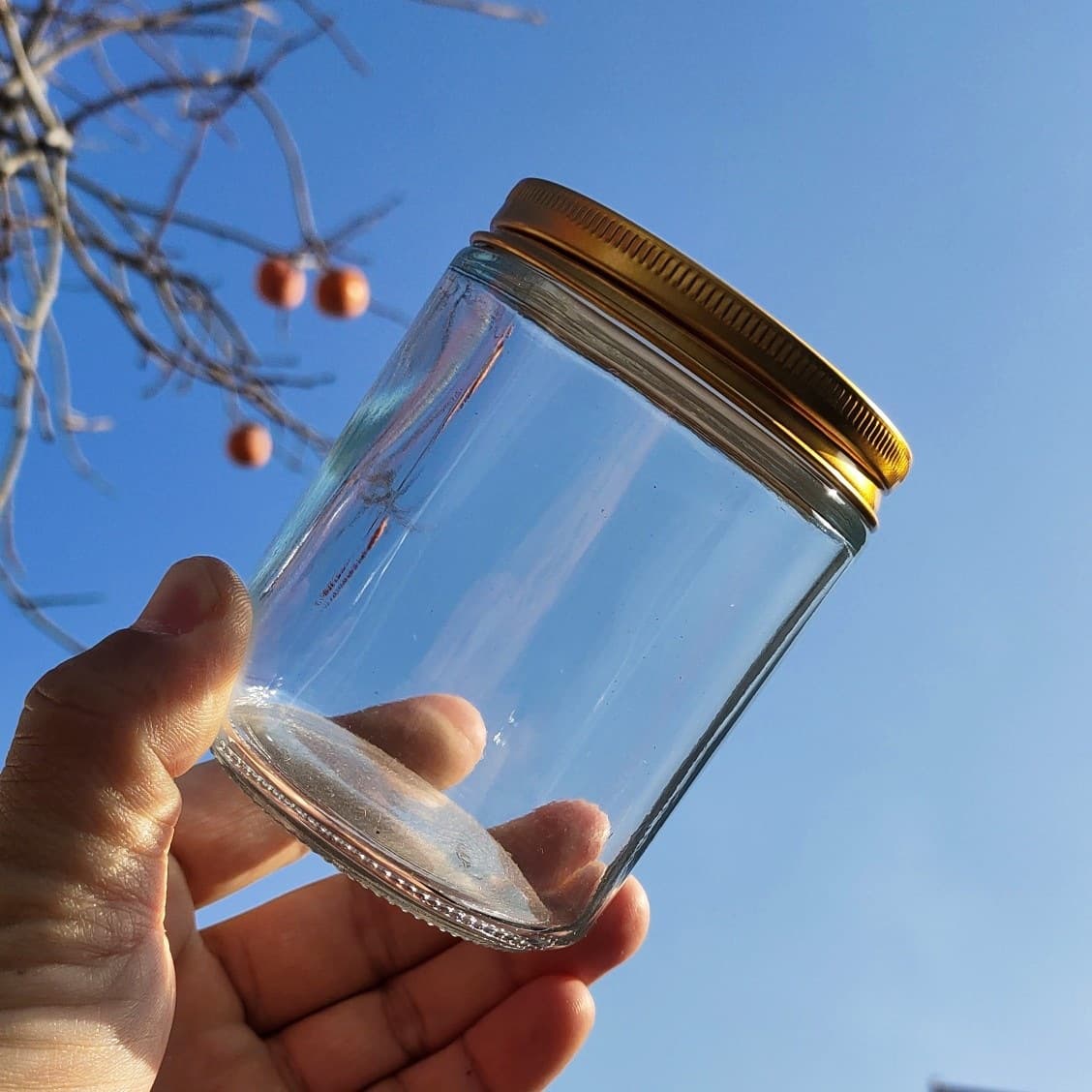 Wholesale Candle Jar, Transparent Candle Cup, Brown Candle Glass Cup, Aromatherapy Glass Jar, Candle Holder Empty Bottle, Cross-Border