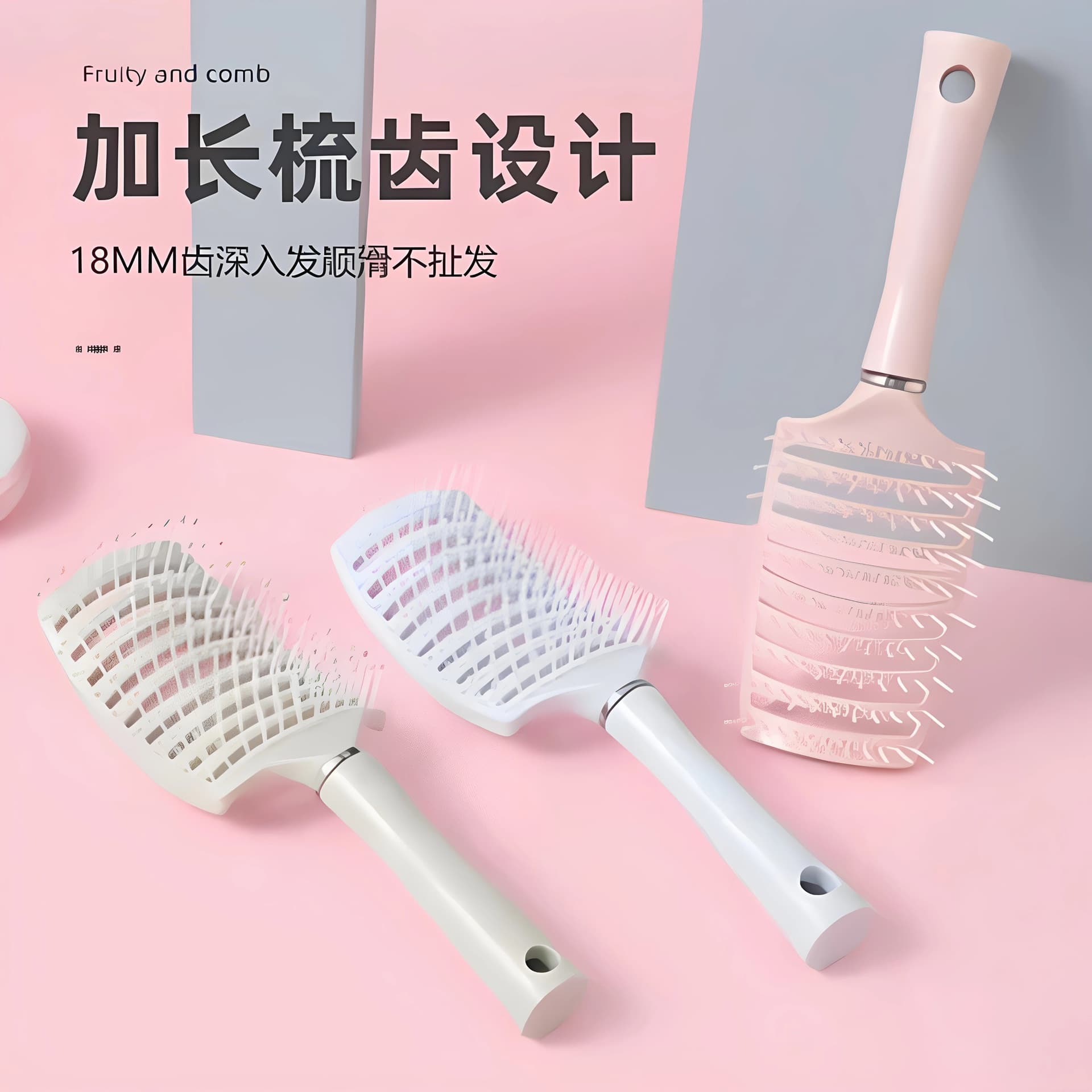 Hair Roller Comb, Makeup Brush Wholesale, Hair Salon Styling Brush, Hairdressing Comb for Blow-Drying, Curling, and Smoothing Hair