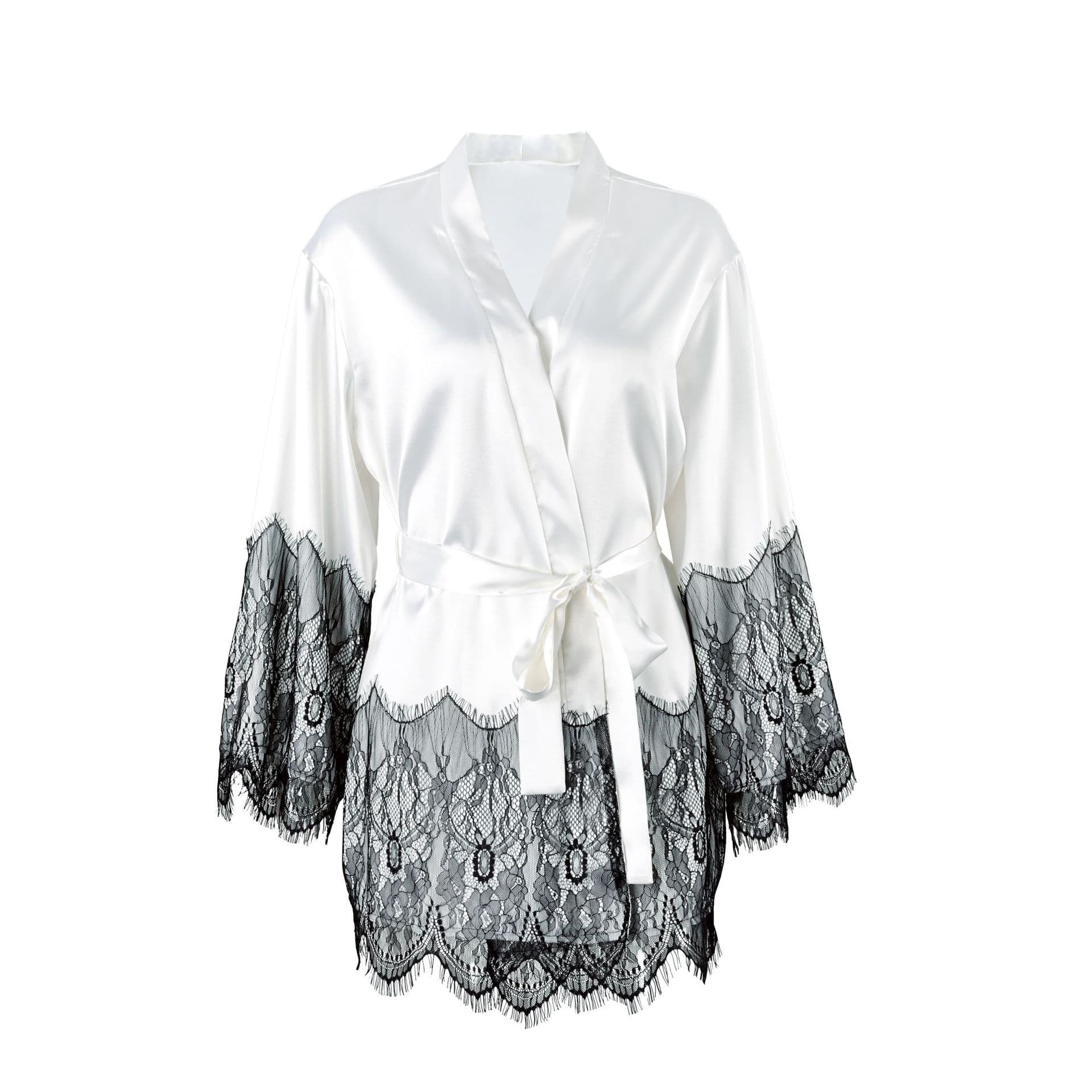 2026 Summer New Homewear Lace Trim Silk-Like Robe Fashion Wholesale Women's Pajamas Wholesale