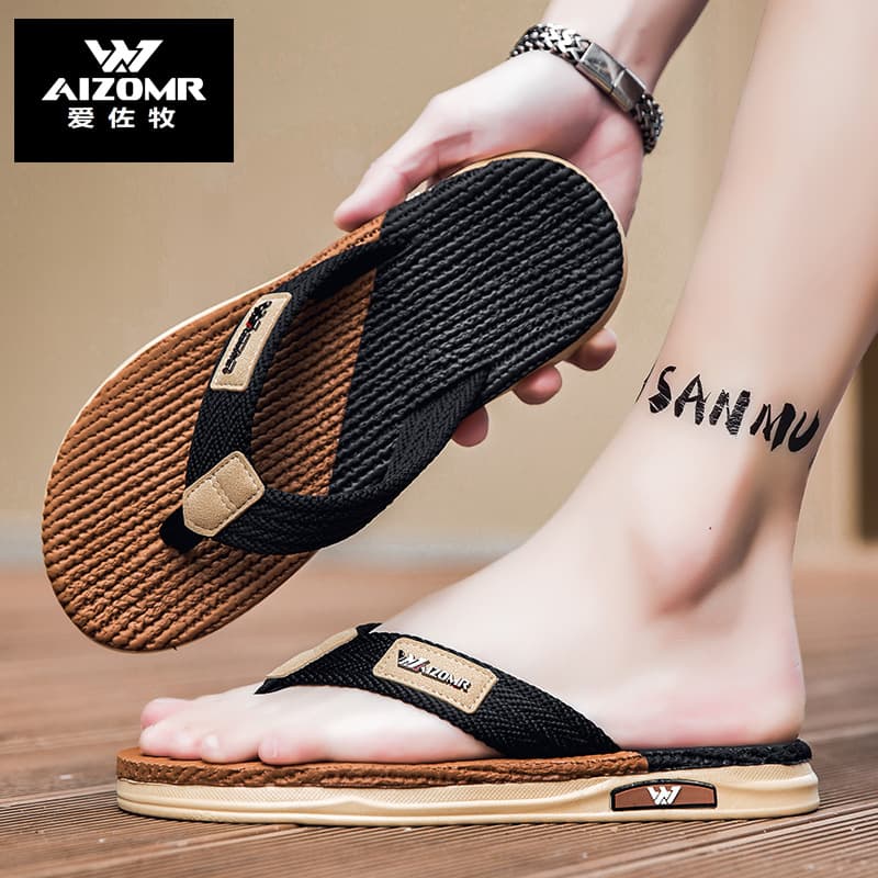 AIZOMR High-Quality Flip-Flops, Patented EVA Quick-Dry Anti-Slip, Supermarket Supply, Custom Logo Available for Bulk Orders