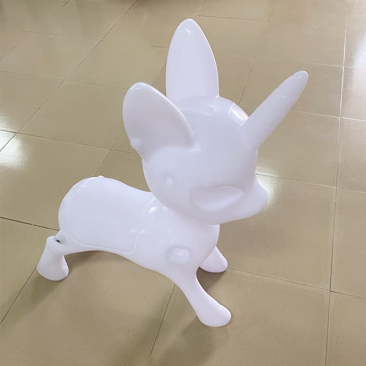 Plastic Unicorn Animal Shape Customization, Design from Drawings/Samples Guangzhou Rotational Molding Processing Factory