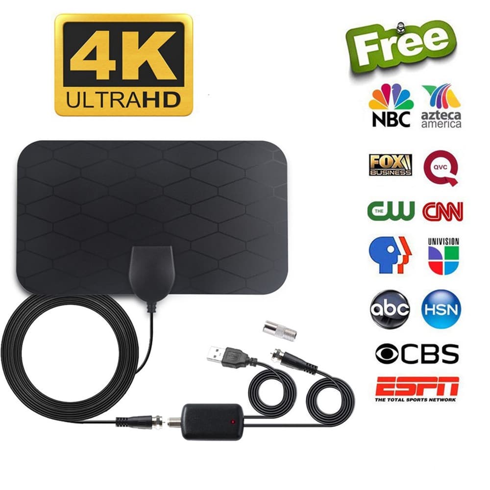 3000Miles 1080P High Definition Digital TV Antenna DVB-T2 TV Antenna with Amplifier Booster