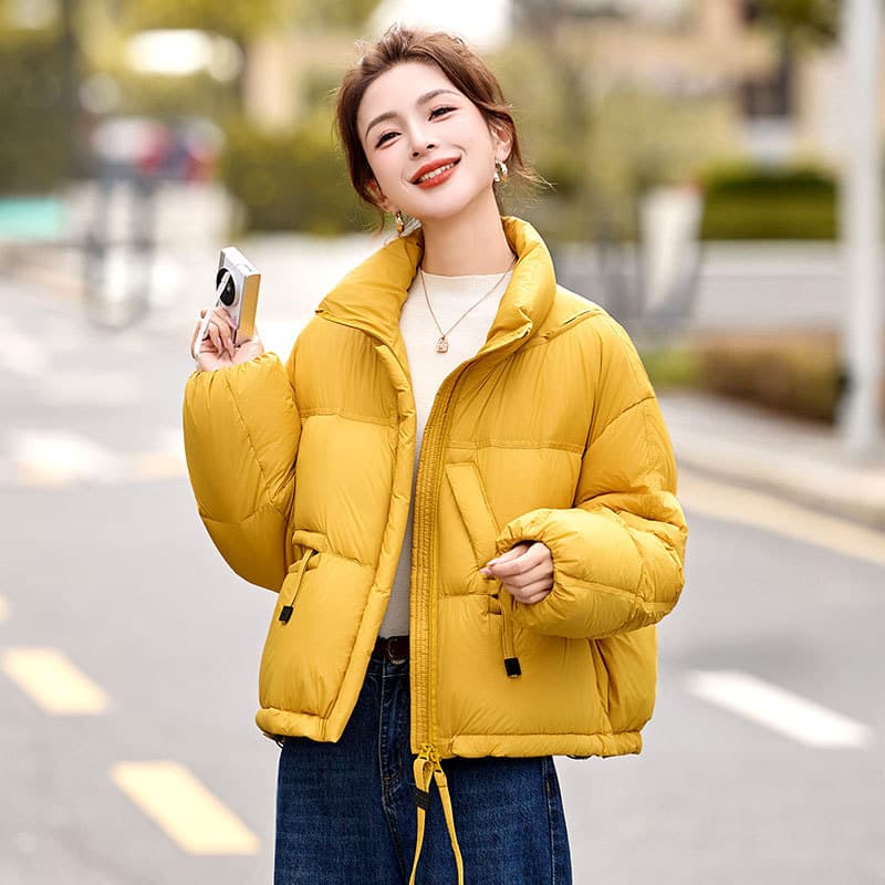90% White Duck Down Down Jacket for Women, 2025 Extremely Good-Looking Super Popular Short Style Unique Beautiful Fashionable Stylish