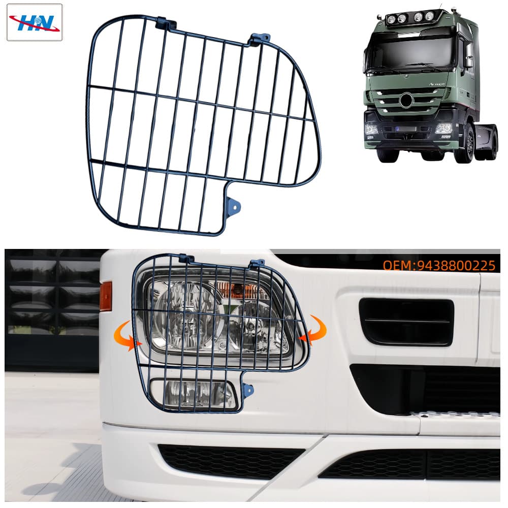 Headlight Protection Grille 4141 3341 4151 4144 for Mercedes Actros MP3 Truck Light 9438800185