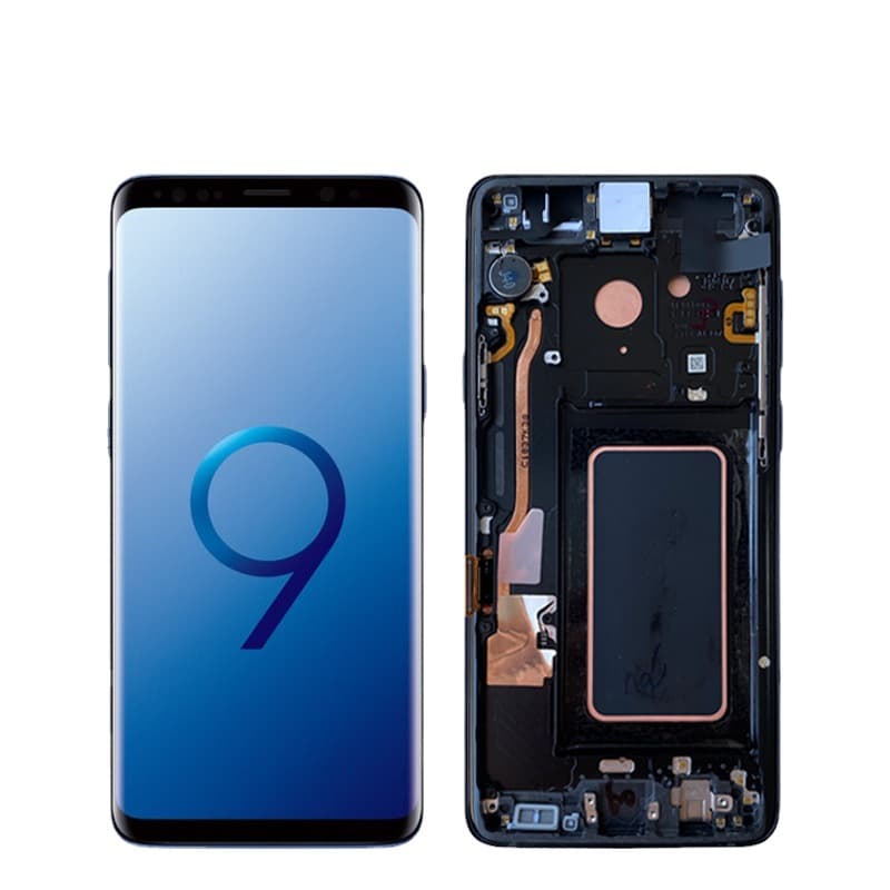 Compatible Samsung S9 Plus Screen Assembly Original with Frame G965 Phone Display S9+ LCD Inner and Outer Screen
