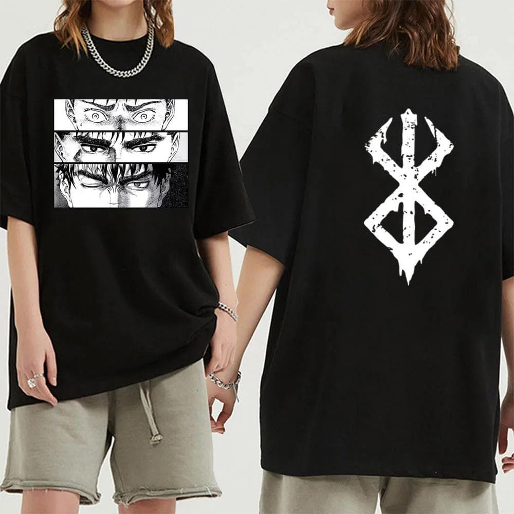 Anime Berserk T-Shirt Summer Men Women Cotton Oversized Short