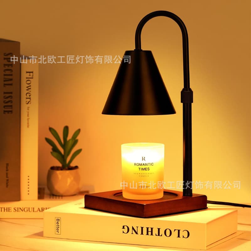 Nordic Flameless Wax Melt Lamp, Scented Candle Warmer, Bedside Table Lamp, Bedroom Ambient Light, Candle Warmer Lamp