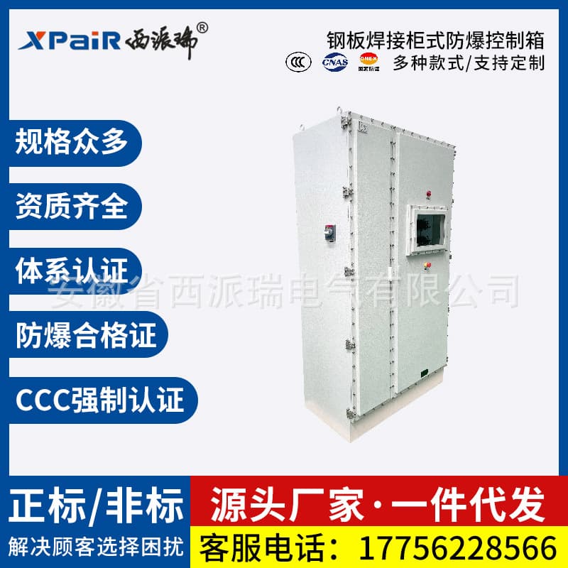 Stainless Steel Plate Welded Cabinet-type Explosion-proof Control Box Positive Pressure Cabinet Distribution Cabinet Instrument Cabinet Xipairui Waterproof IP65