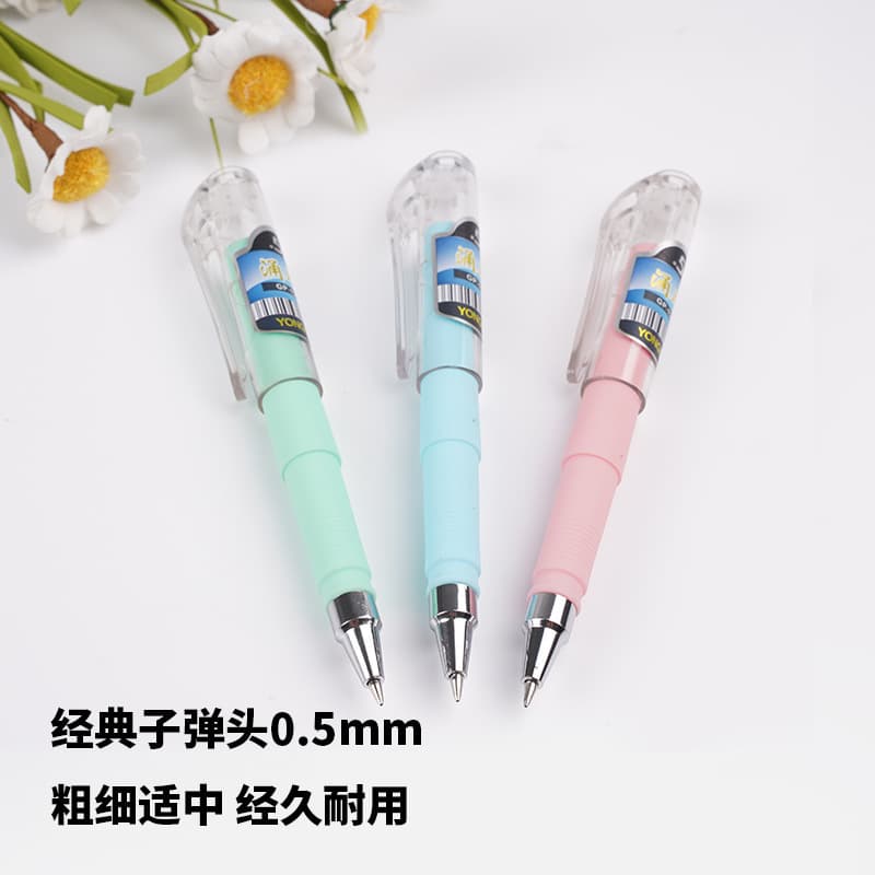 Macaron Morandi Pocket Pen Convenient Carry Business Signature Pen Black Mini Water Pen Gel Pen