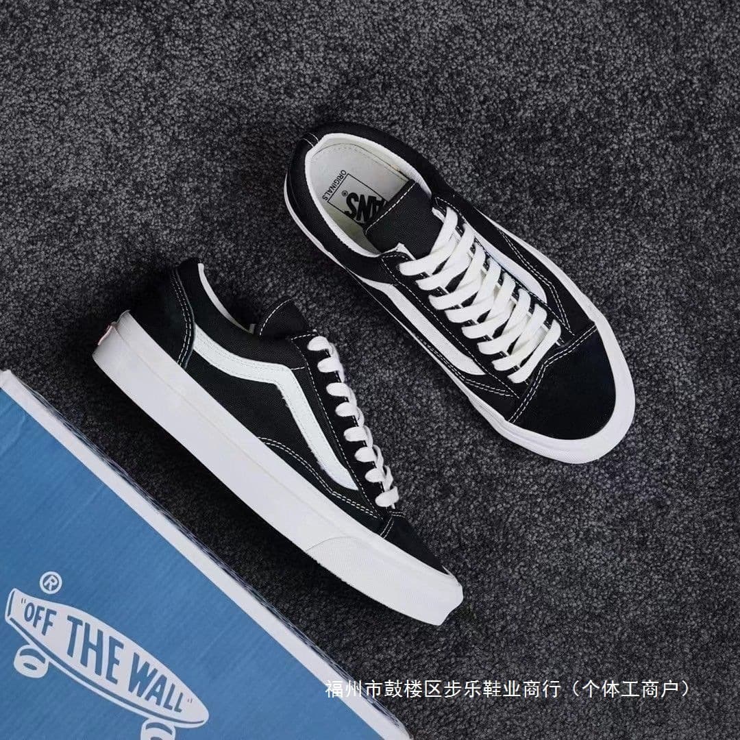 Wanbanxie Style 36 Black and White Canvas Shoes, G-Dragon Navy Blue Classic Retro Versatile Casual Shoes for Men and Women