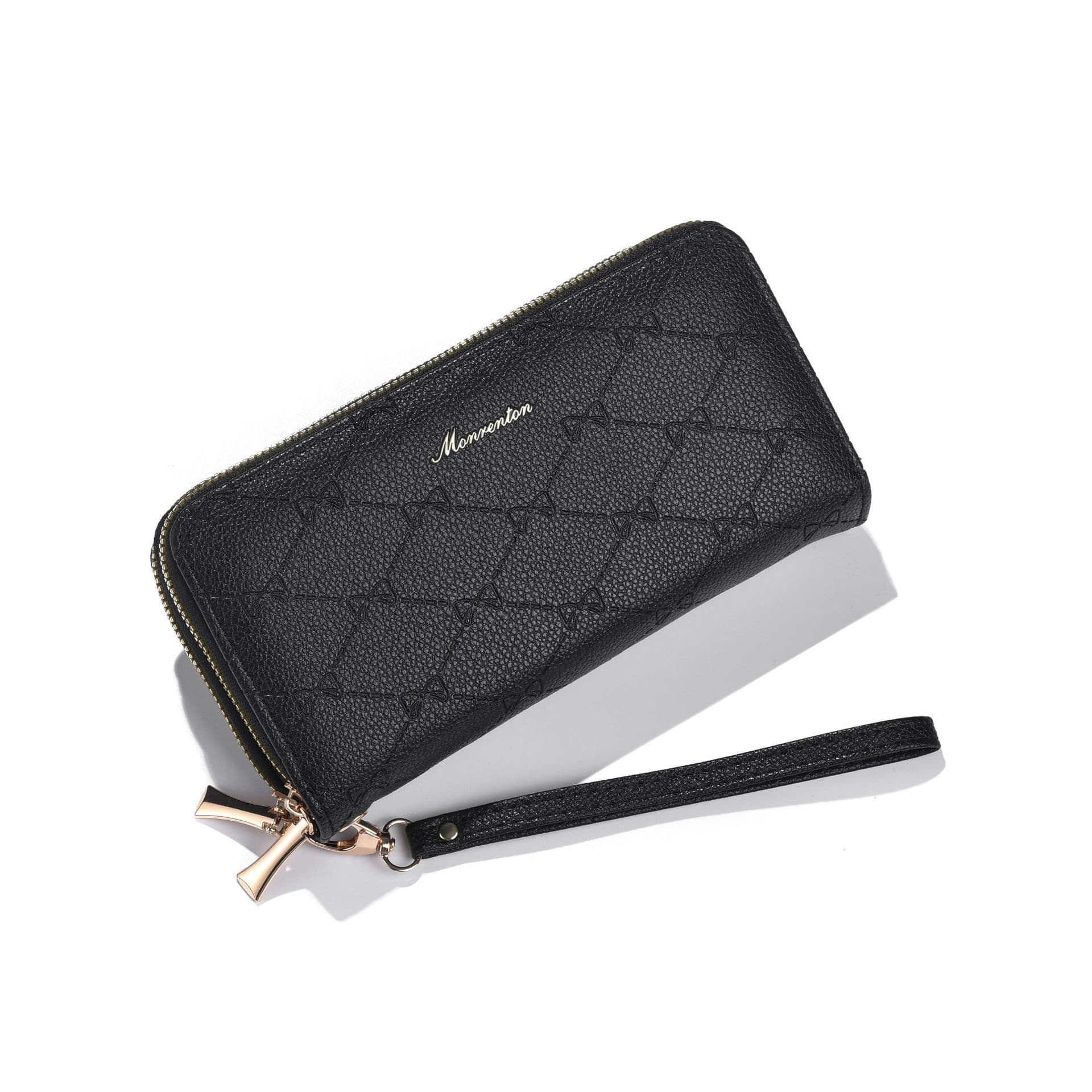 2026 New Women's Double Zipper Long Wallet Luxury Print Clutch Bag Holiday Gift Practical Wallet Wholesale