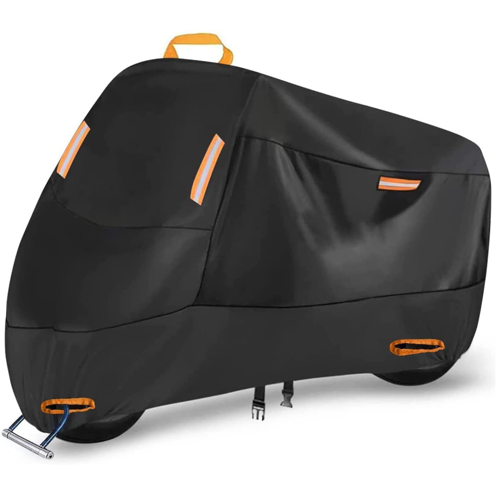 Motorcycle Cover Waterproof Sun Protection 210d Thickened Oxford Cloth Dustproof Cover Built-in Anti-theft Buckle Motorcycle