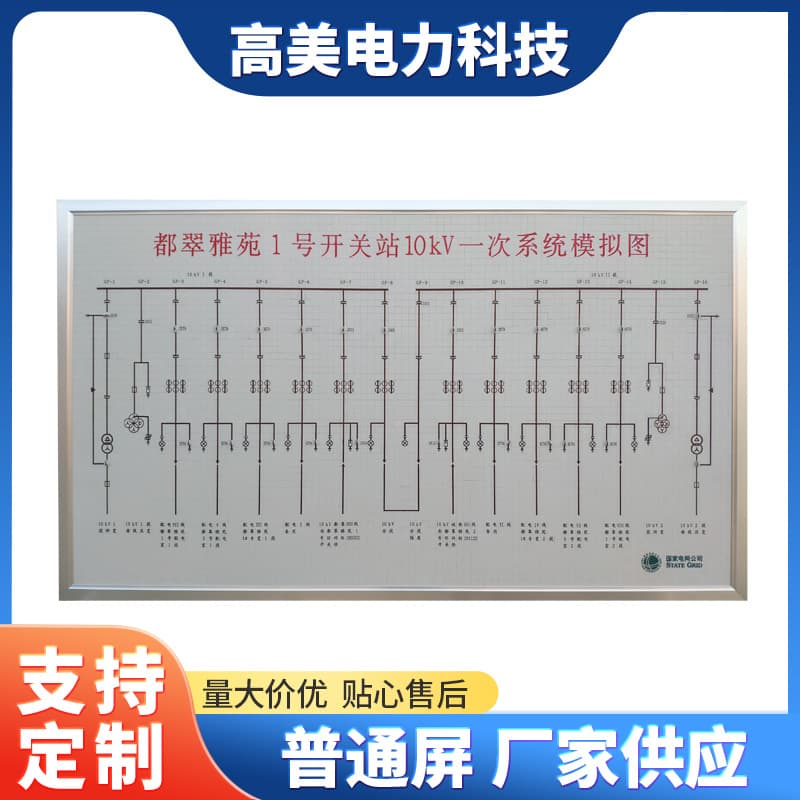 Power Distribution Room Substation Electrical Simulation Panel Mosaic Electrical Simulation Panel Simulation Diagram Board
