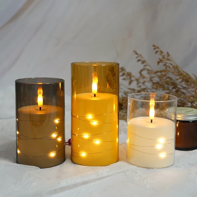 LED simulated flame candle lamp remote control charging fake candle table lamp holiday ornaments decorative lamp fake candle table lamp