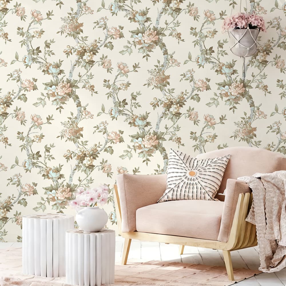 Wholesale self-adhesive wallpaper pastoral style home background wall stickers wall cabinet kitchen stickers cross-border dropshipping