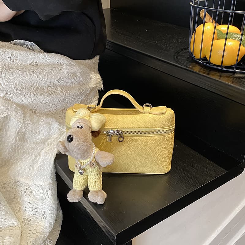 Super popular small crossbody bag 2025 summer new handheld box bag Korean style bucket bag versatile single shoulder crossbody bag