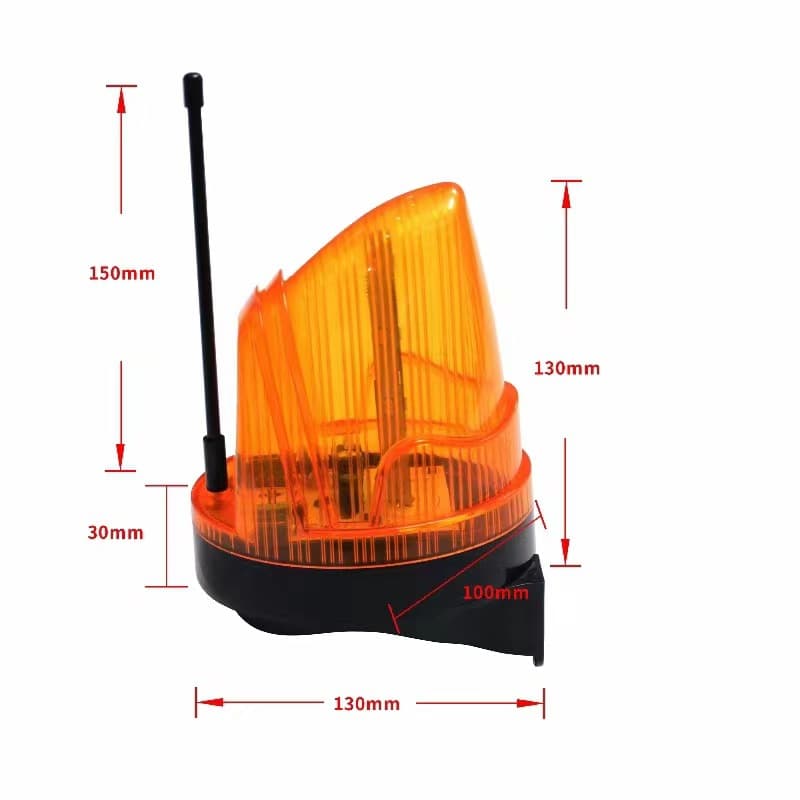 LTE-1101K Audible and Visual Alarm Light, High-Decibel Sound and Light Alarm, Rotating Warning Light, Signal Lamp