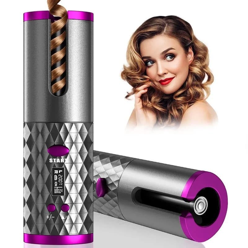 Cross-border USB Hair Curler / Wireless Rechargeable Automatic Hair Curler, Lazy Hair Curling Gift