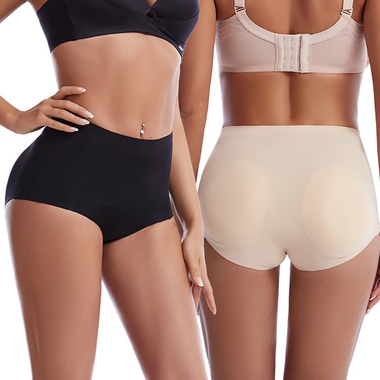 Women's Shapewear Waist Cincher Butt Lifter Padded Hip Enhancer Panty with Sponge Padding
