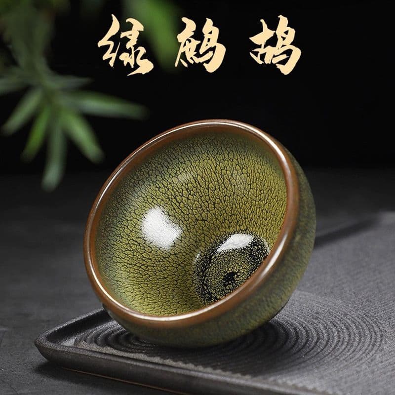 Zhang Ping Green Partridge Jian Zhan Tea Zhan Grade Jian Kiln Extra Large Tea Cup Owner's Cup, Source Factory Free Shipping Single Piece Wholesale