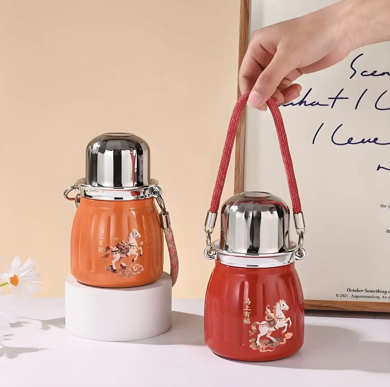 【Ti】Ti Premium Titanium Insulated Water Bottle for Men and Women, Home Use, Large Capacity with Straw, Outdoor, High Aesthetic Insulated